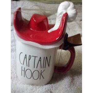 Rae Dunn ~ Captain Hook Mug With Topper Disney ~ NWT
